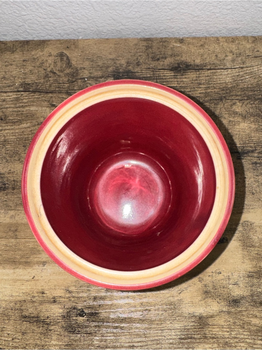 Vintage Red Ceramic Planter 219-5 Embossed Floral Pottery Flower Pot - Picture 10 of 12